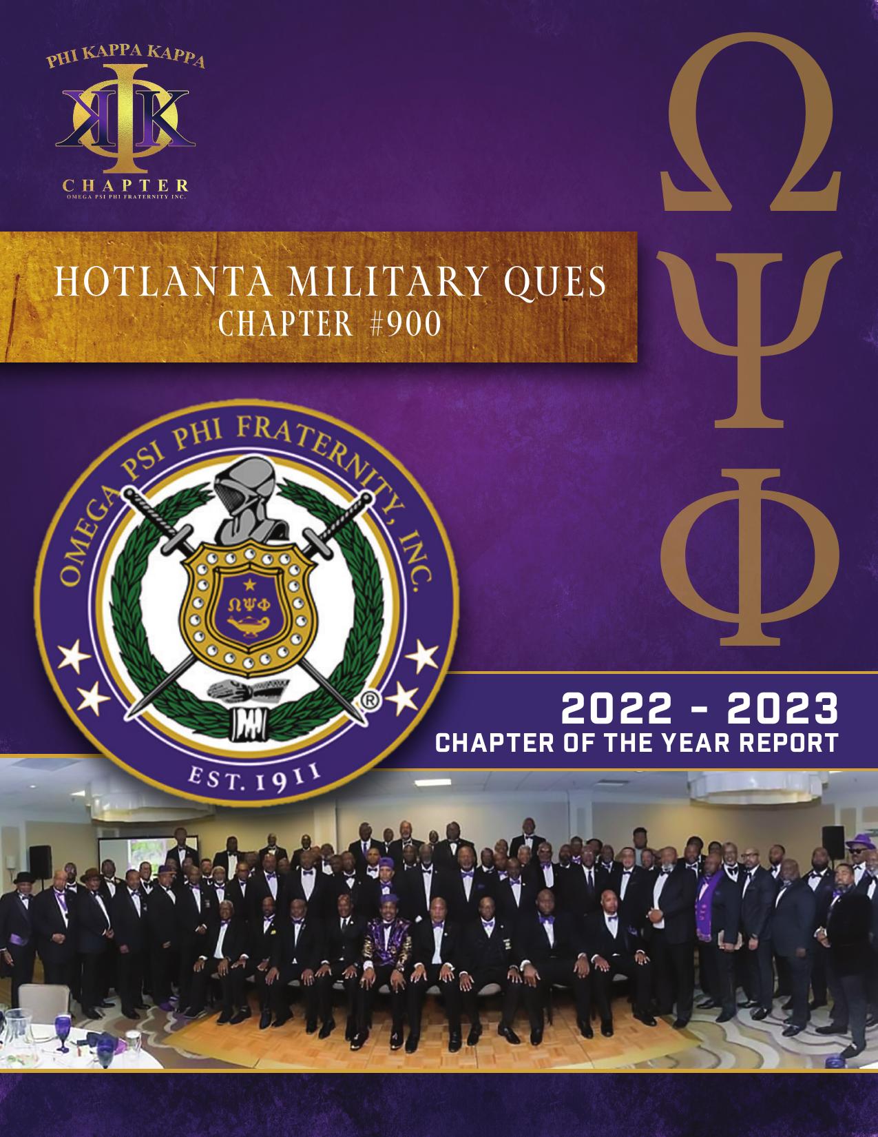 Phi Kappa Kappa Chapter #900 — award-winning 100-page annual report